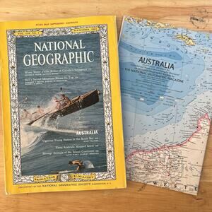 Vintage National Geographic Magazine September 1963 Australia Bali Voyageurs